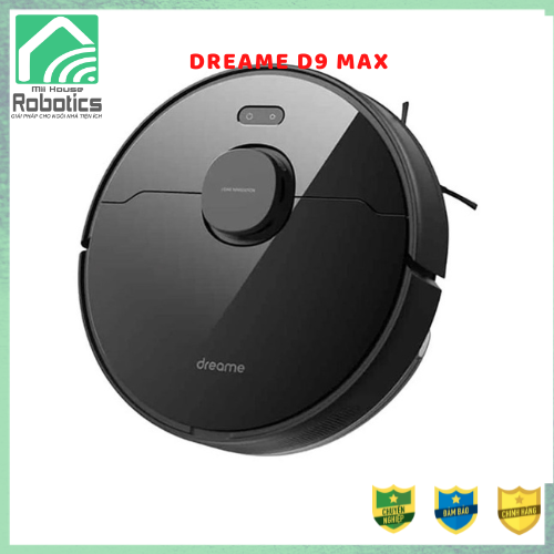 Dreame D9 Max - Robot hút bụi lau nhà, Kích thước 350x350x96.8mm, Pin 5200mAh