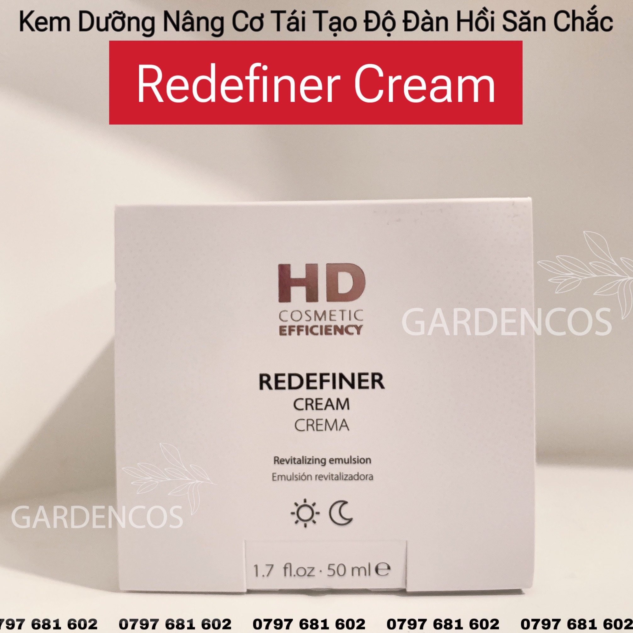 Kem Dưỡng Phục Hồi Và Tái Tạo HD Cosmetic Redefiner Cream 50ml - Gardencos