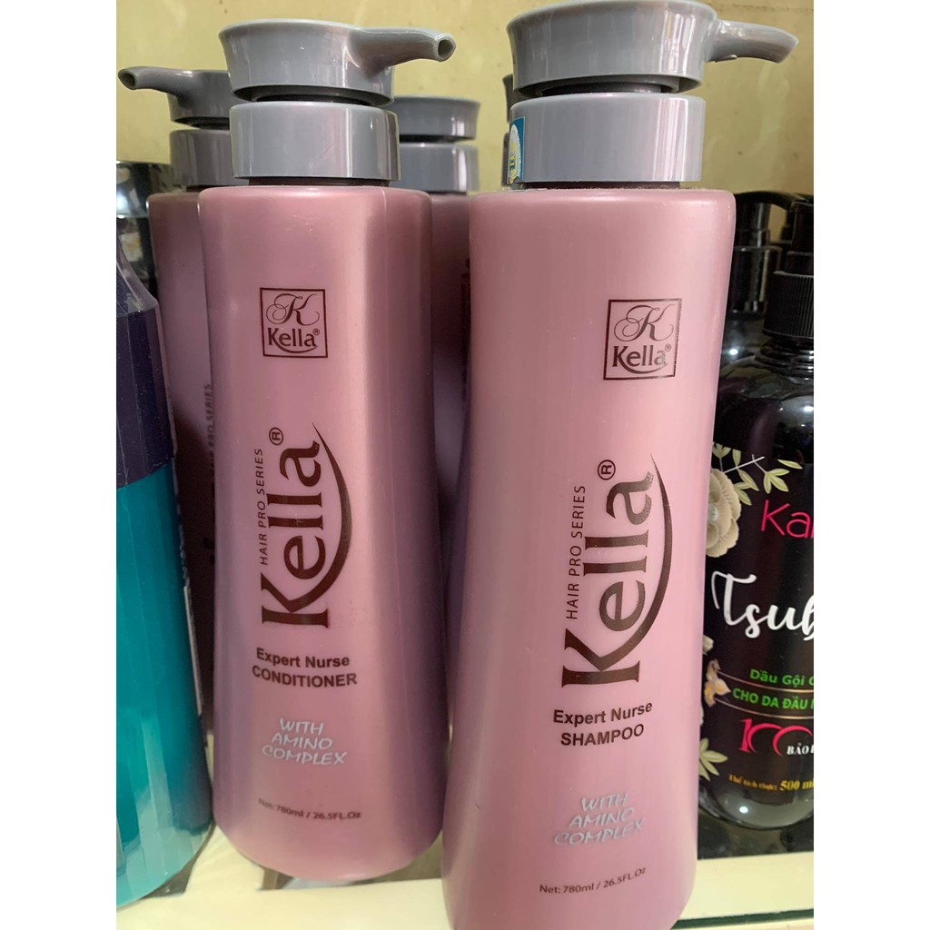 Cặp Gội Xả Dành Cho Tóc Hư Tổn Kella Expert Nurse Mới 780Ml X2