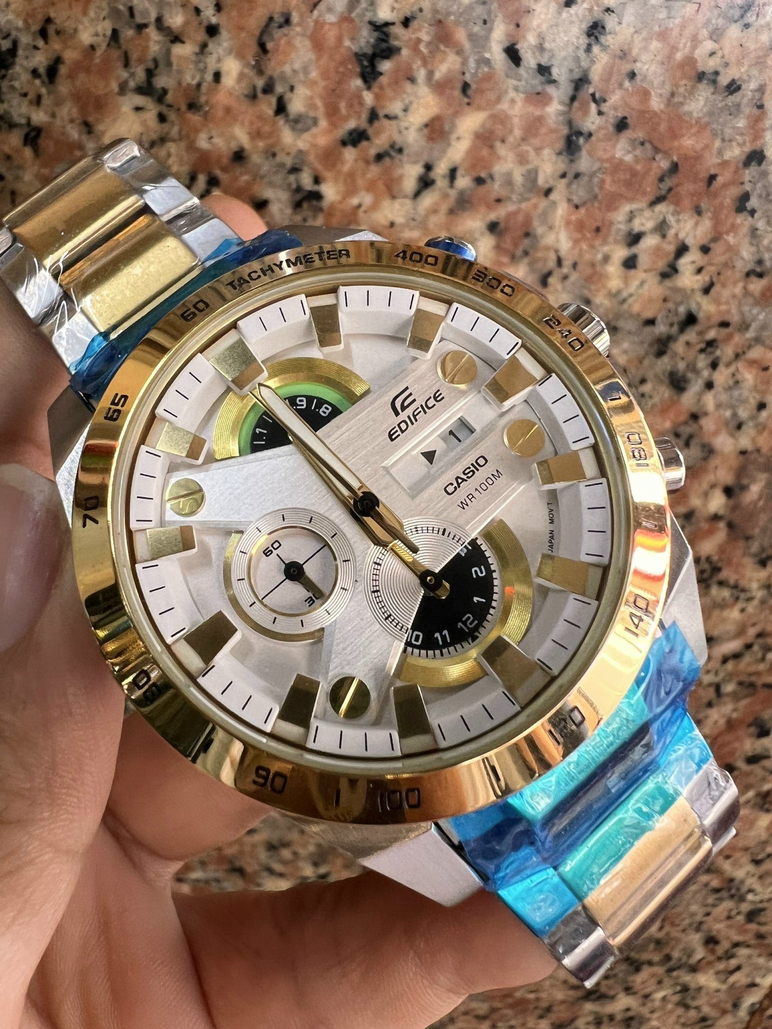 Đồng Hồ NamCa$io Edific EFR 540 Dây Thép Size 45mm - fullbox
