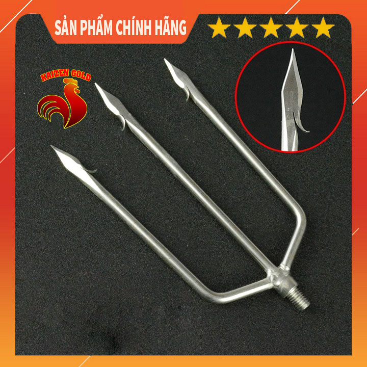 Xiên cá bằng thép xiên bắt cá 3 ngạnh 5 ngạnh chĩa lao cá và lươn