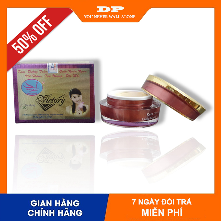 Kem Hoa Việt Victory Dưỡng Trắng Da Xoá Thâm Tàn Nhang Đồi Mồi 15Gr