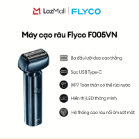 Máy cạo râu Flyco F005VN cao cấp - Cạo khô và ướt cạo sát êm khô & ướt pin lâu chống nước IPX7 - BH 2 Năm - Phân Phối Chính Hãng Việt Nam