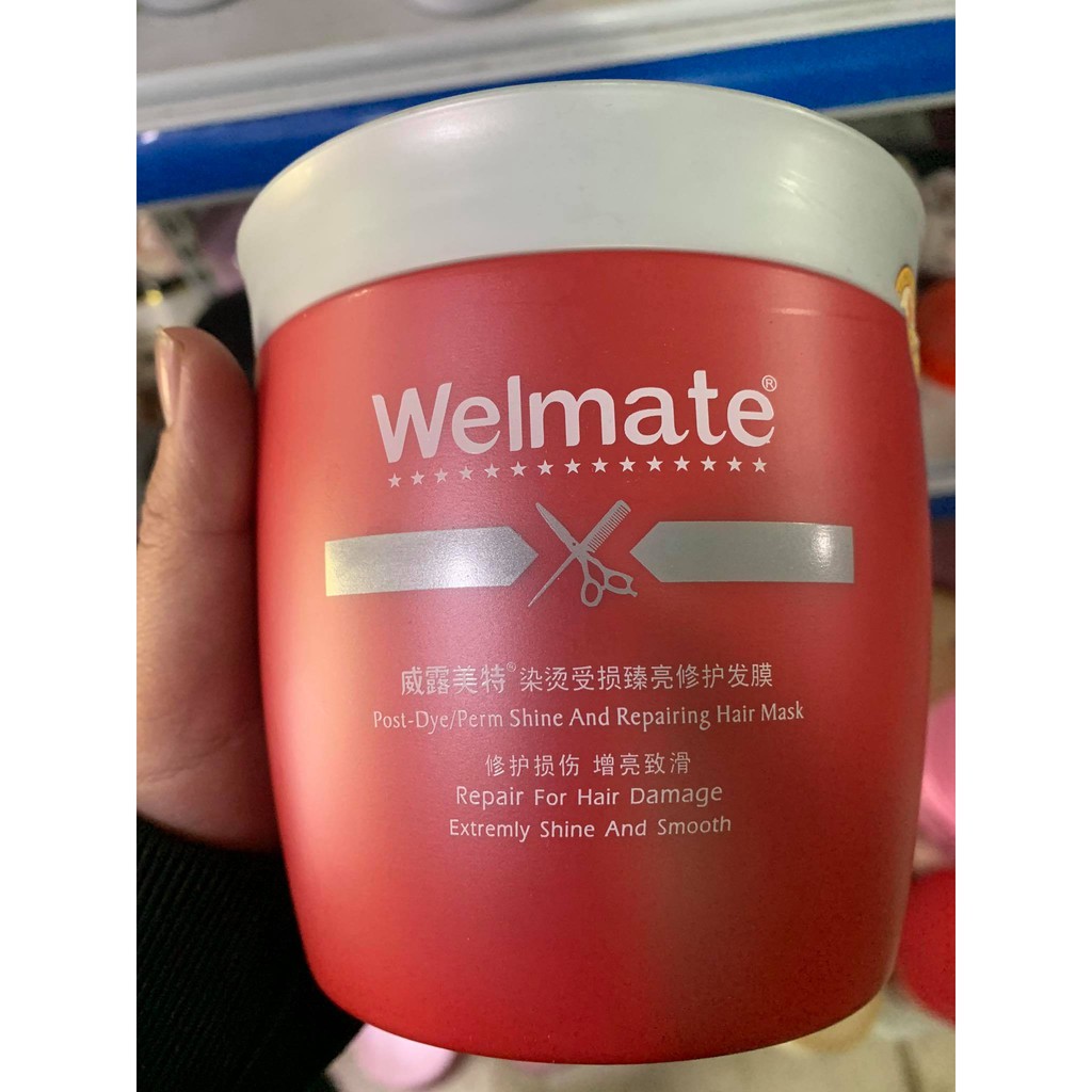 Kem Hấp Ủ Tóc Mềm Mượt Wellmate 880Ml