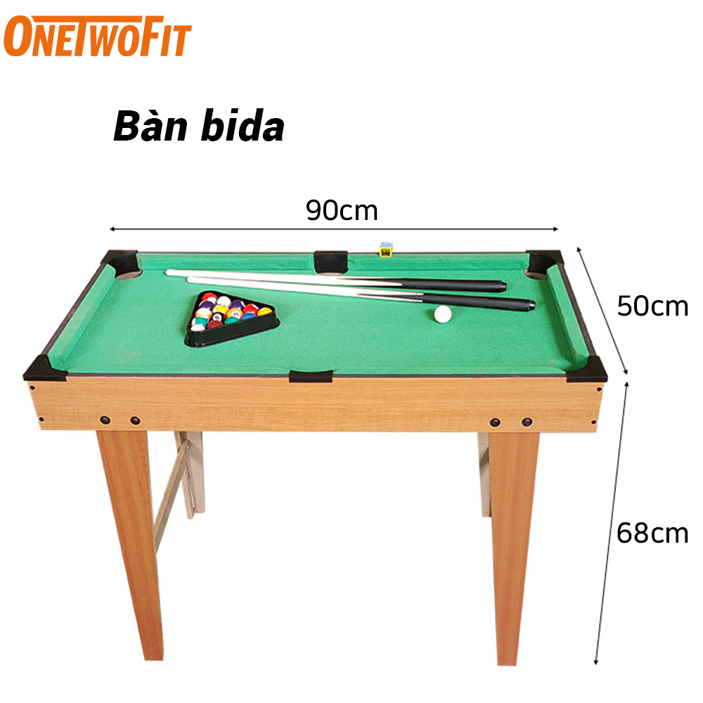 OneTwoFit Bàn bida mini cho trẻ em và người lớn bằng gỗ đa chức năng，bida mini phăng  ET011101