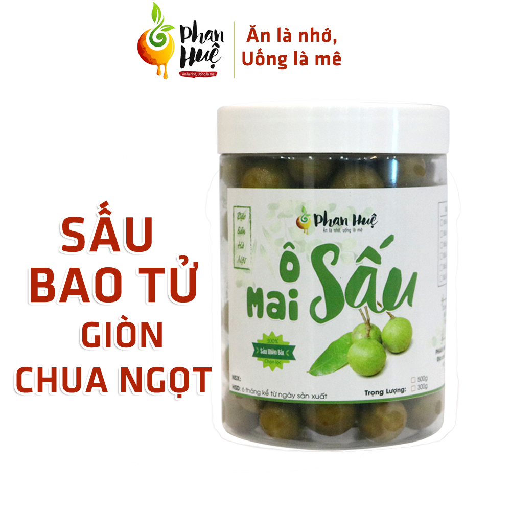 Sấu Bao Tử Giòn Chua Ngọt Phan Huệ Đặc Biệt (500gr). Ăn Là Nhớ. Đặc Sản Hà Nội. Sấu bao tử miền Bắc 