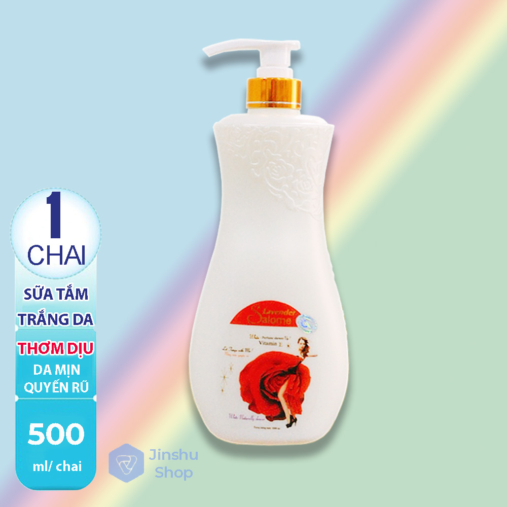 [Hcm][ Trắng Da Mịn Da Chống Nắng] - - Freeship - Sữa Tắm Trắng Da Cao Cấp Salome Vitamin E Xuất Pháp Chai 500Ml Hsd Đến Tháng 03 - 2023