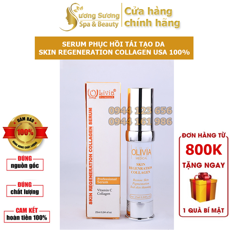 [Free Ship] Serum Phục Hồi Trắng Da Trị Nám Và Da Mỏng Đỏ Giúp Cải Thiện Làn Da Chính Hãng Nhập Khẩu Từ Mỹ Olivia 100%