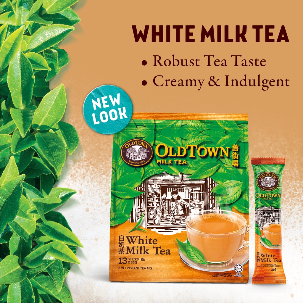(HSD 11.2026) TRÀ SỮA OLDTOWN WHITE MILK TEA MALAYSIA 13 gói x 35g