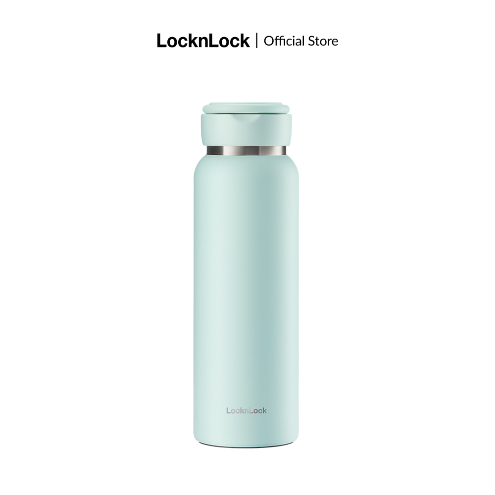 Bình giữ nhiệt Lock&Lock Sling Ring Tumbler 650ml - 800ml - Màu mint tím nhạt ngà LHC4321-22