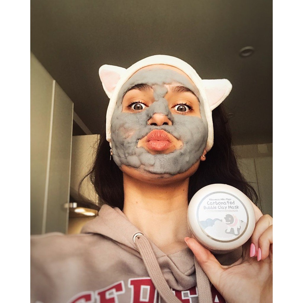 Mặt Nạ Đất Sét Sủi Bọt Carbonate Collagen Nuôi Dưỡng Da Bioaqua