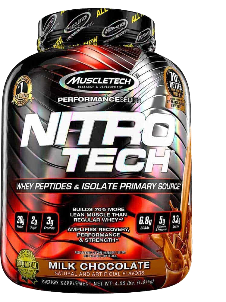 [Hcm]Whey Protein - Muscletech - Nitro Tech - 4Lbs - Bổ Sung Protein Tăng Cơ Giảm Mỡ - Từ Mỹ