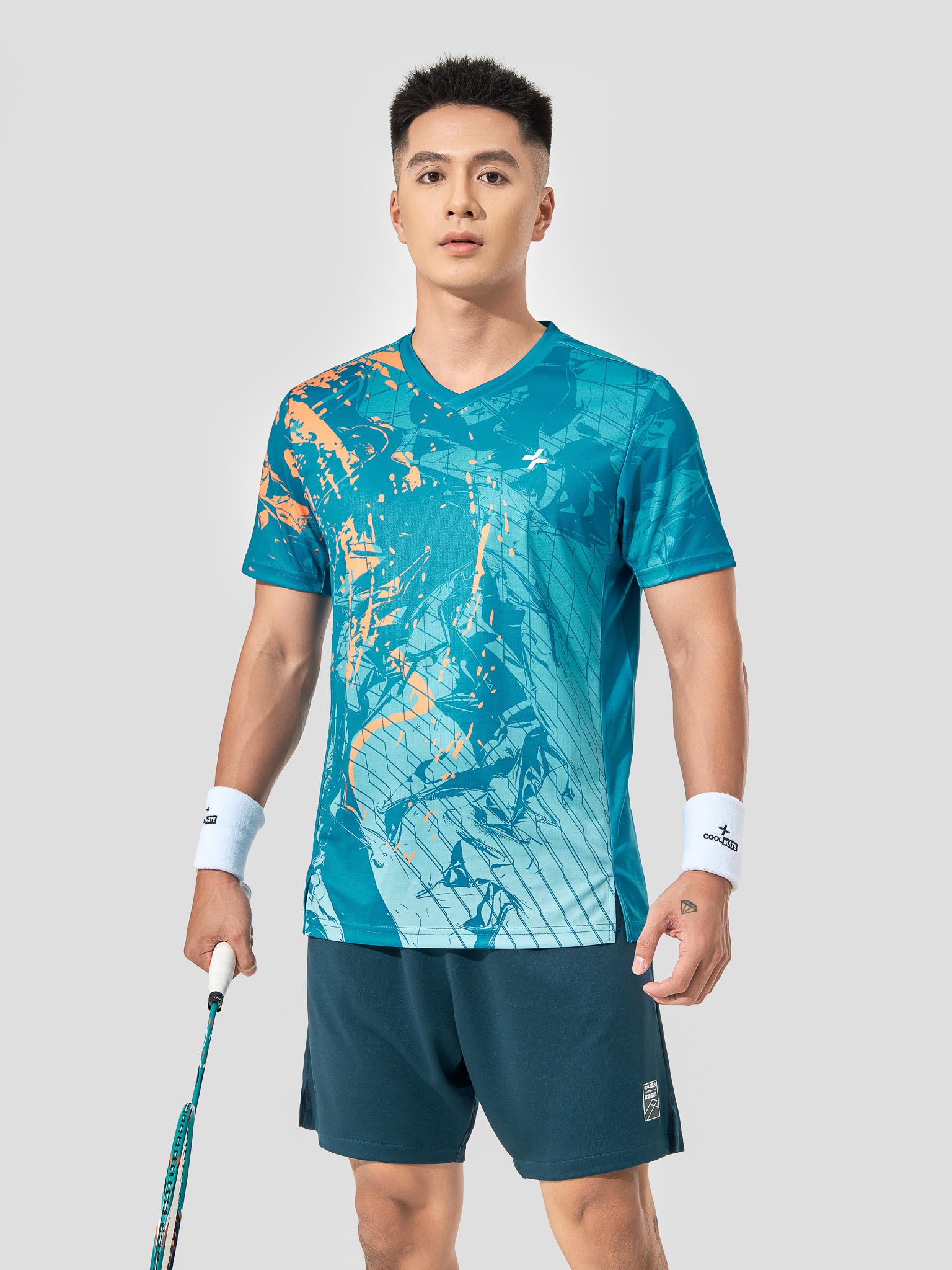 [TẶNG QUÀ ĐƠN TỪ 349K][MỚI]Áo thun thể thao nam cầu lông IN Abstract Graphic thấm hút nhanh khô thoá