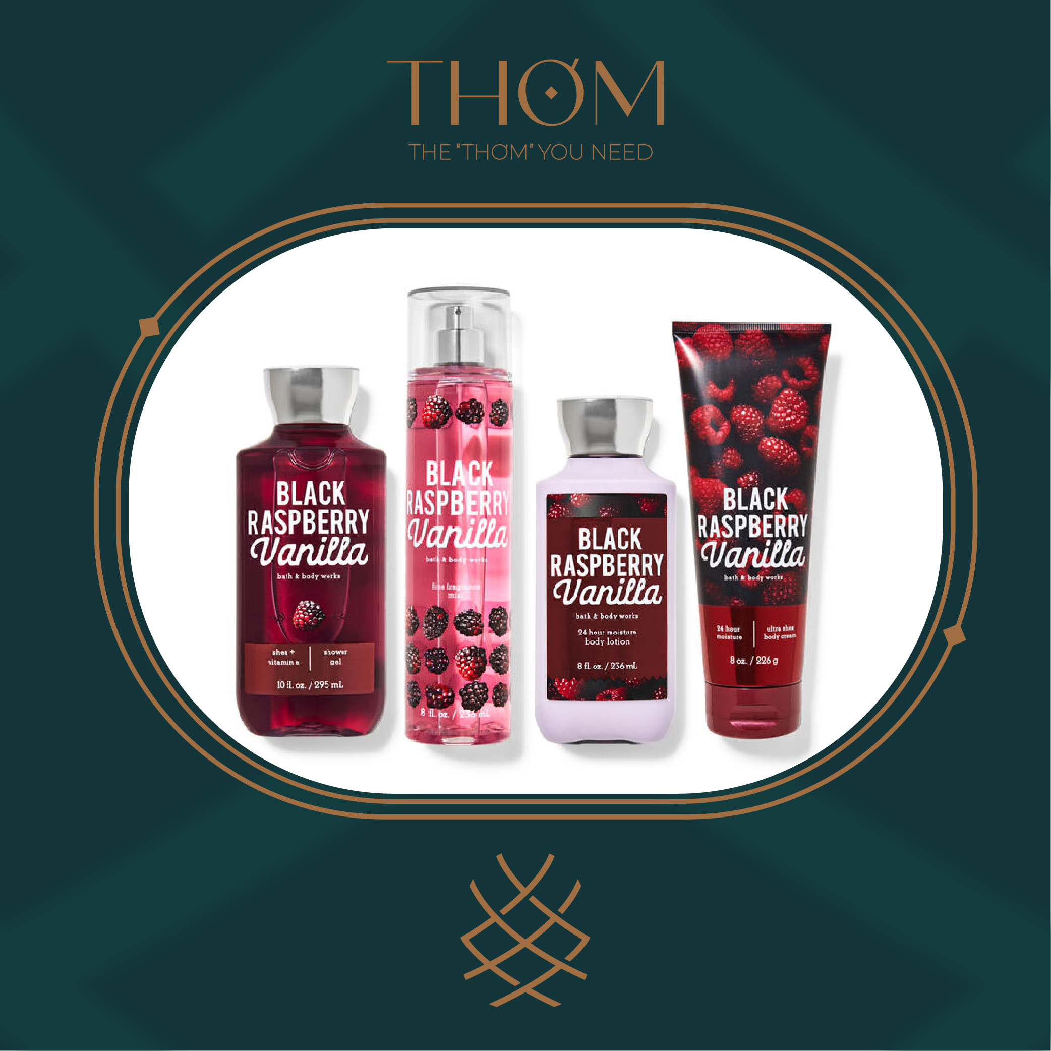 Black Raspberry Vanilla | Sản Phẩm Tắm Dưỡng Xịt Thơm Toàn Thân Bath & Body Works