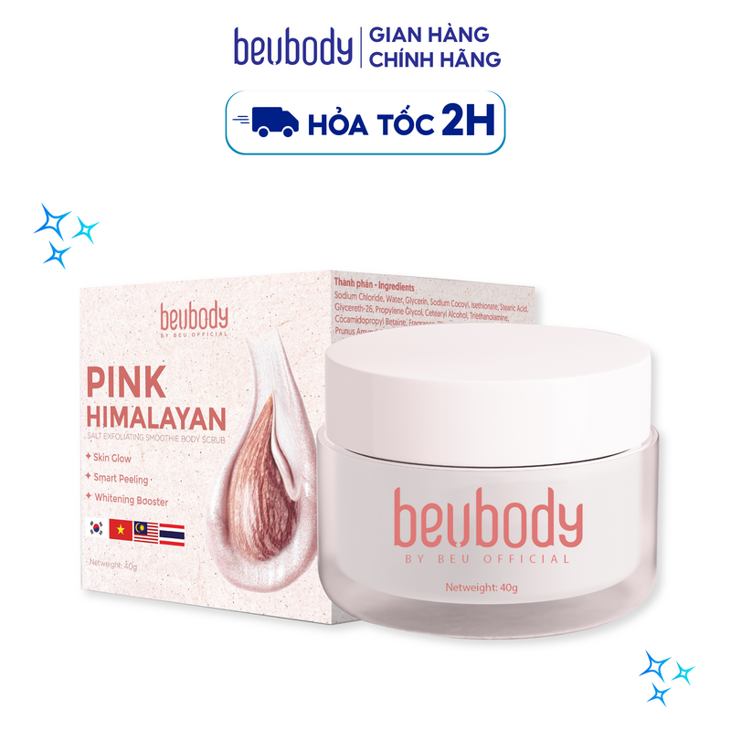 SMOOTHIE TẨY TẾ BÀO CHẾT MUỐI HỒNG HIMALAYA BEUBODY 40G