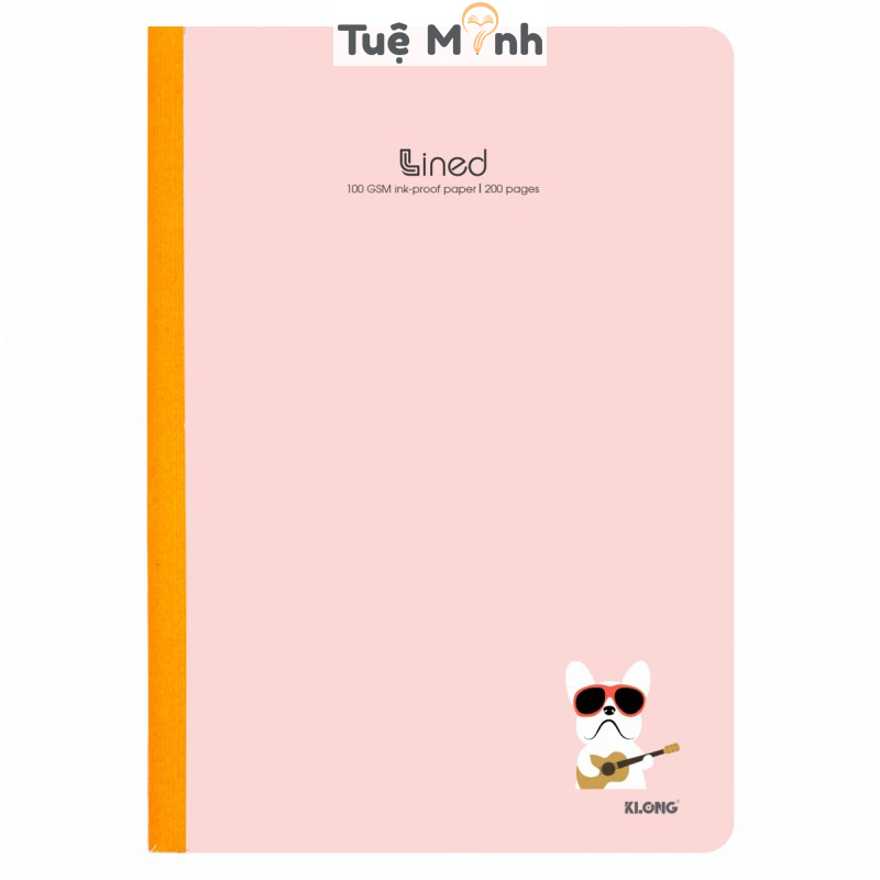 Vở 200 trang A4 may dán gáy Lined Klong MS 848 VPP TUEMINH tập sổ Klong giấy 100gsm bìa dễ thương cute