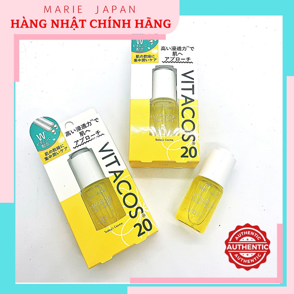 [Hcm]Serum Dưỡng Trắng Da Vitacos Power C Nhật Bản 20Ml