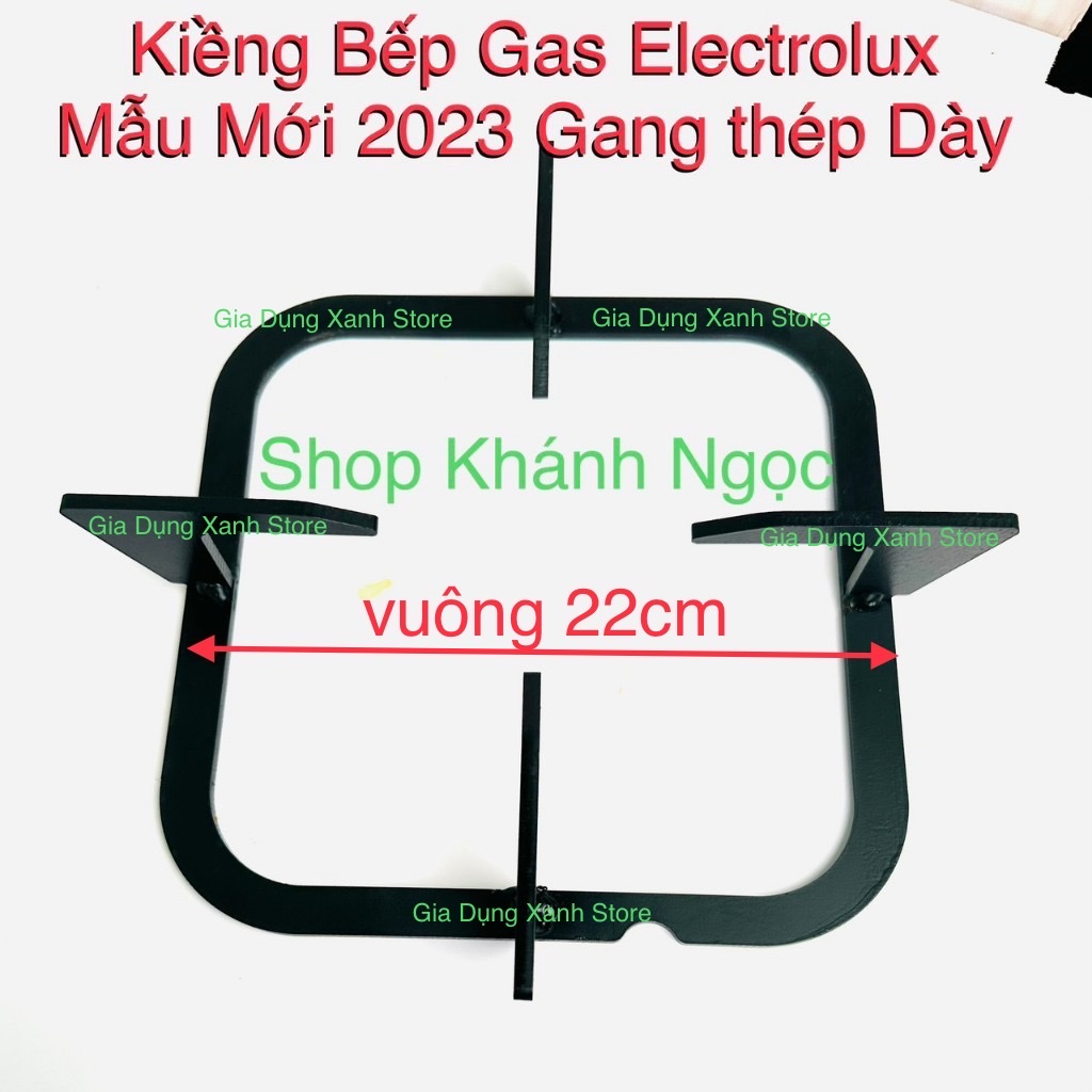 Kiềng bếp ga Electrolux + Khay inox Vuông - Thay thế cho các mẫu bếp gas Electrolux Dương kính