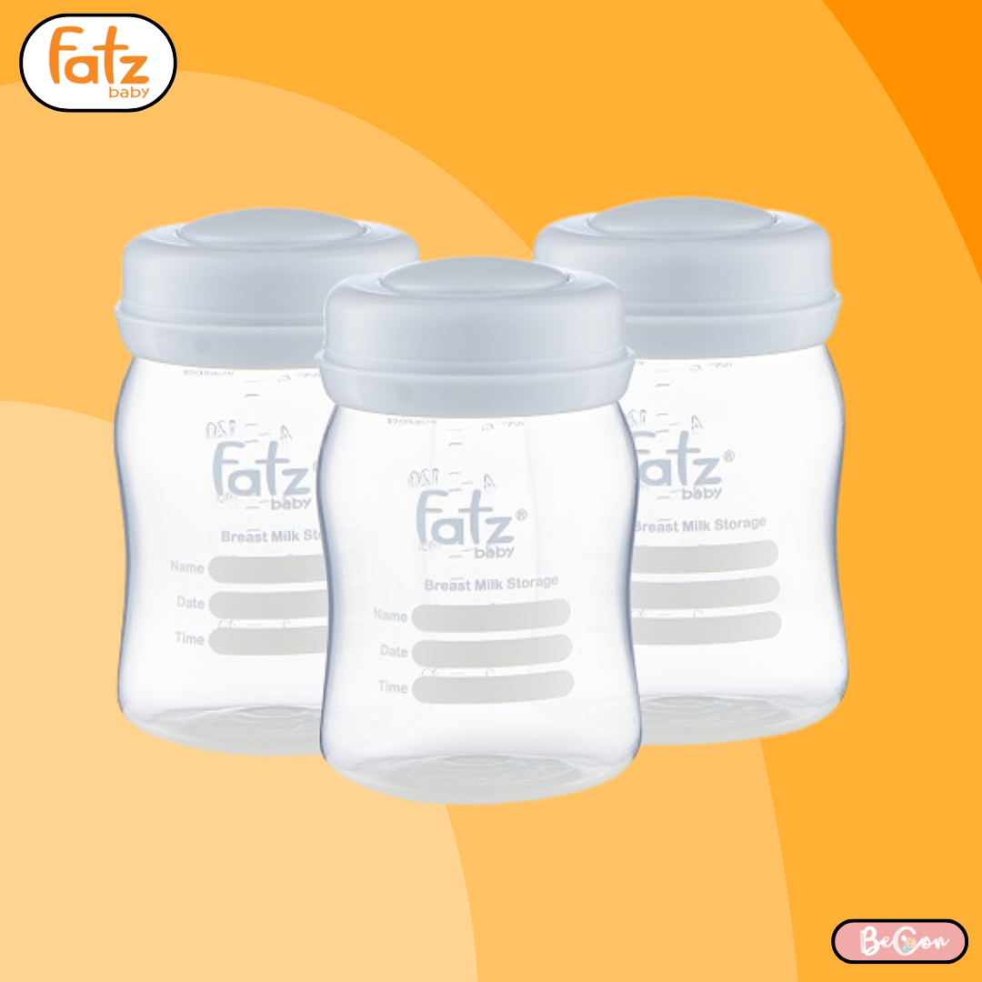 Bộ 3 bình trữ sữa FATZ BABY FB0120N 150ML cổ rộng sử dụng được trong lò vi sóng tủ đông