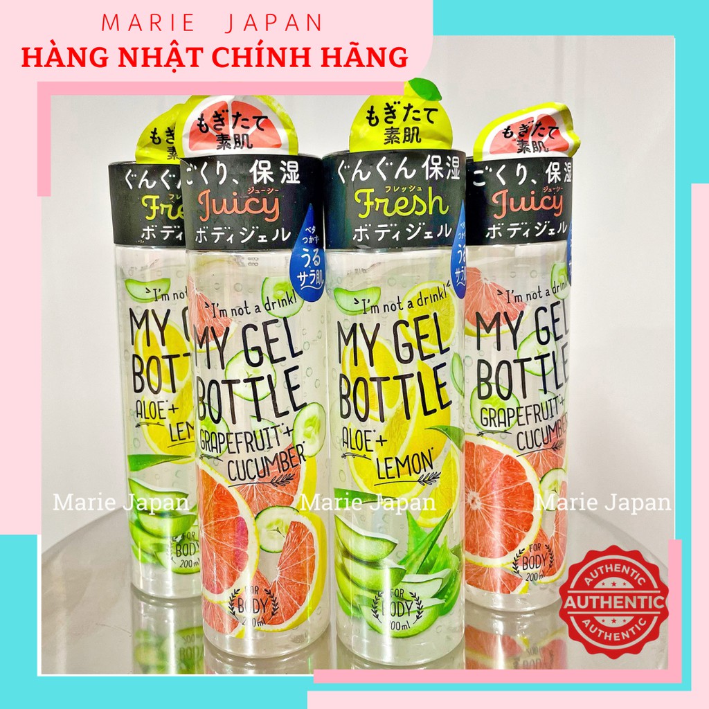 [Hcm]Gel Dưỡng Thể Chiết Xuất Trái Cây My Bottle Juicy Fruit Nhật Bản 200Ml