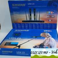 [HCM]Micro không dây SHURE UGX23 Chính hãng ( 4 râu tiếp sóng ) - Gia Khang Audio