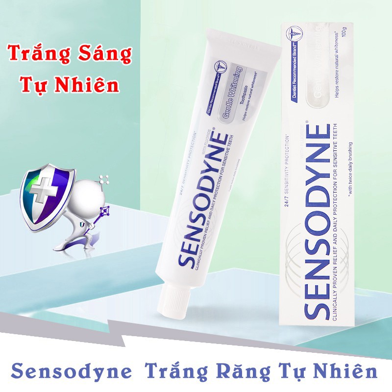 Kem Đánh Răng Sensodyne Gentle Whitening Loại Bỏ Hiệu Quả Những Vết Ố Và Phục Hồi Độ Trắng Tự Nhiên Cho Răng Của Bạn