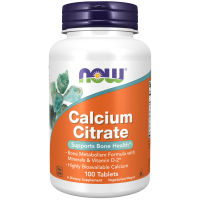 Viên Uống NOW FOODS Calcium Citrate Bổ Sung Canxi Và Chất Khoáng Giúp Xương Chắc Khỏe Lọ 100 viên