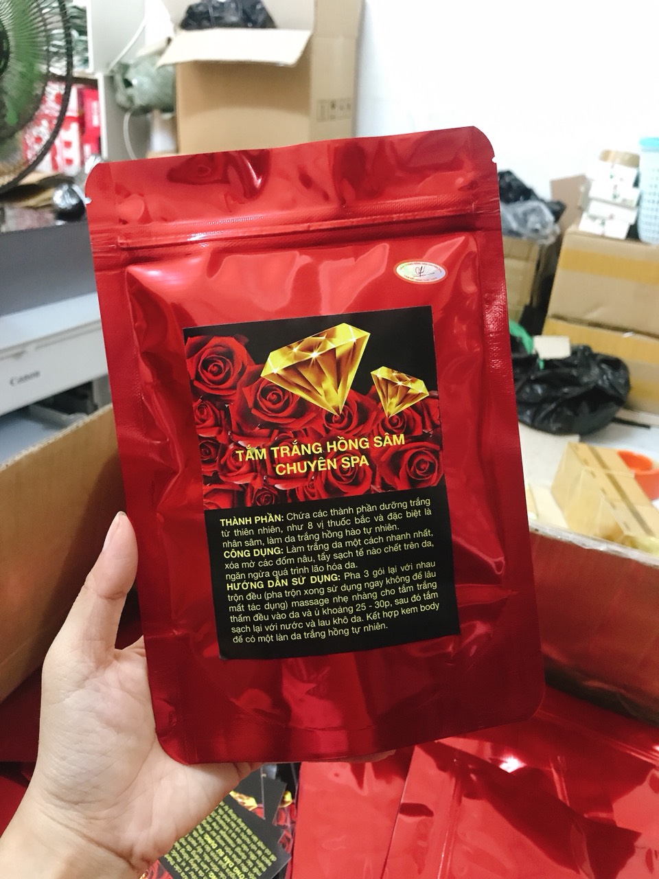[HCM]COMBO 5 GÓI TẮM TRẮNG HỒNG SÂM
