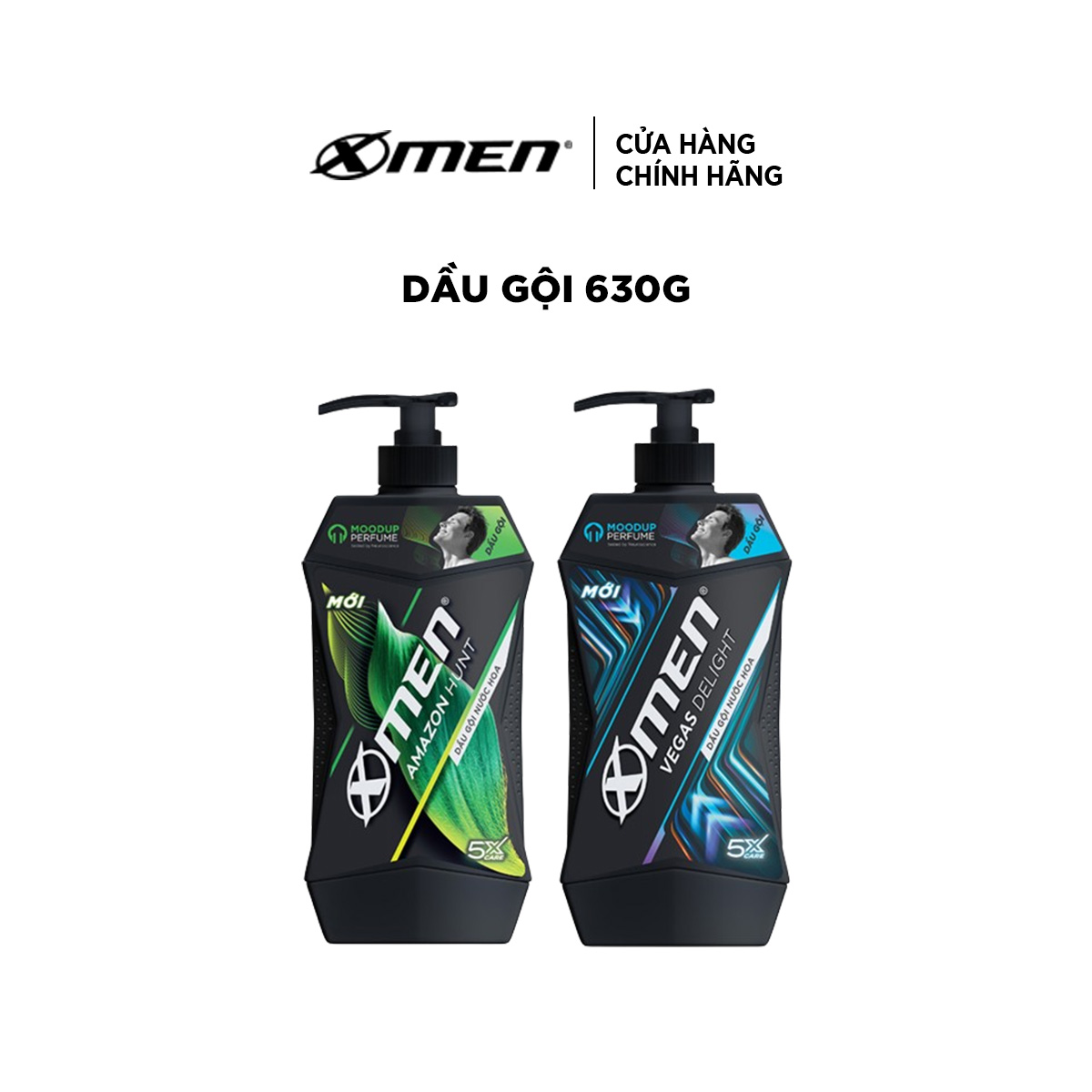 [Mới] Combo 2 Dầu gội Xmen Amazon Hunt/ Vegas Delight 630g - Công nghệ mùi hương giúp tinh thần phấn