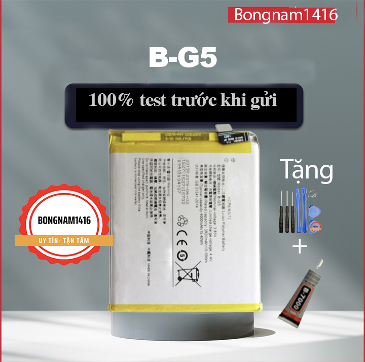 Pin thay cho vivo V15 V17 X27 Vivo B-G5 tặng bộ sửa và keo dán b7000.