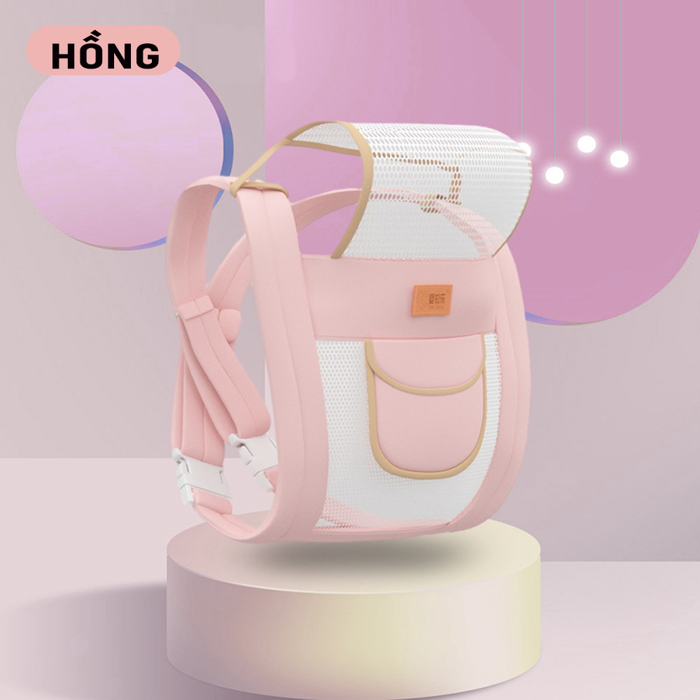 Địu em bé có thể địu cả trước và sau giúp bé dễ dàng ra ngoài Bạn có thể bế bé trong mọi mùa tiết kiệm công sức và rảnh tay