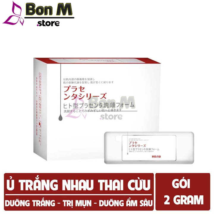 Mặt Nạ Ủ Trắng Nhau Thai Cừu Nhật Bản Ủ Trắng Da Giảm Mụn Cám Mụn Trắng Cá