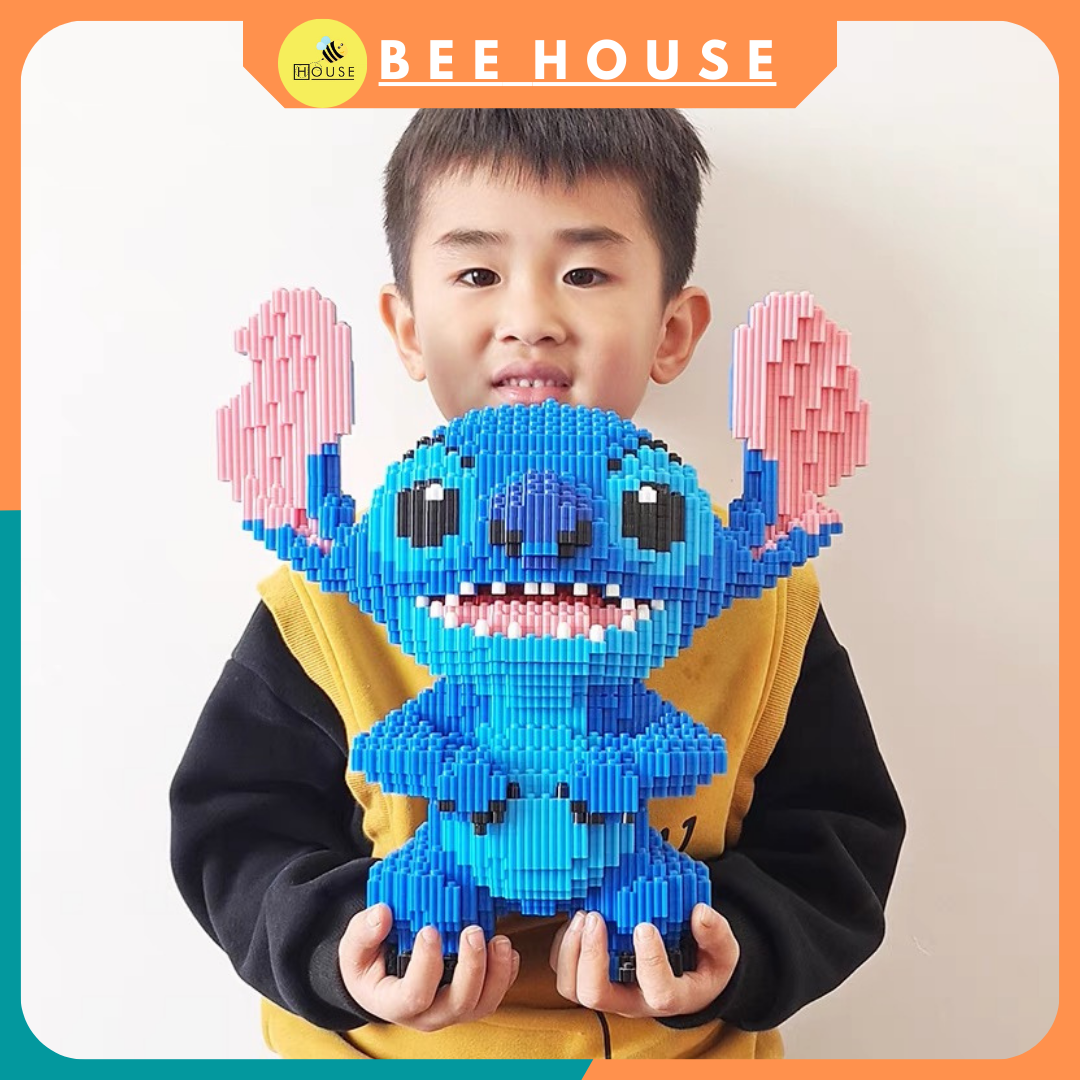 [HOÀN TIỀN  6%]STITCH LILO món quà sinh nhật quà tặng handmade lắp ghép mô hình lắp ráp trưng bày mi