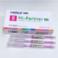 [MUA NHIỀU SIÊU RẺ] Hộp 12 cây bút viết gel nước Chosch Hi-Partner CS-8623 / CS8623