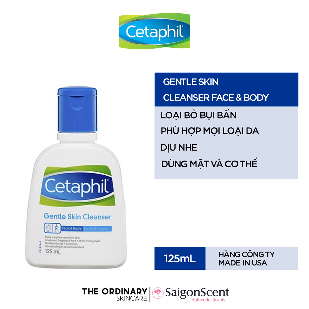 [HCM]Sữa rửa mặt Cetaphil Gentle Skin Cleanser ( 125mL )