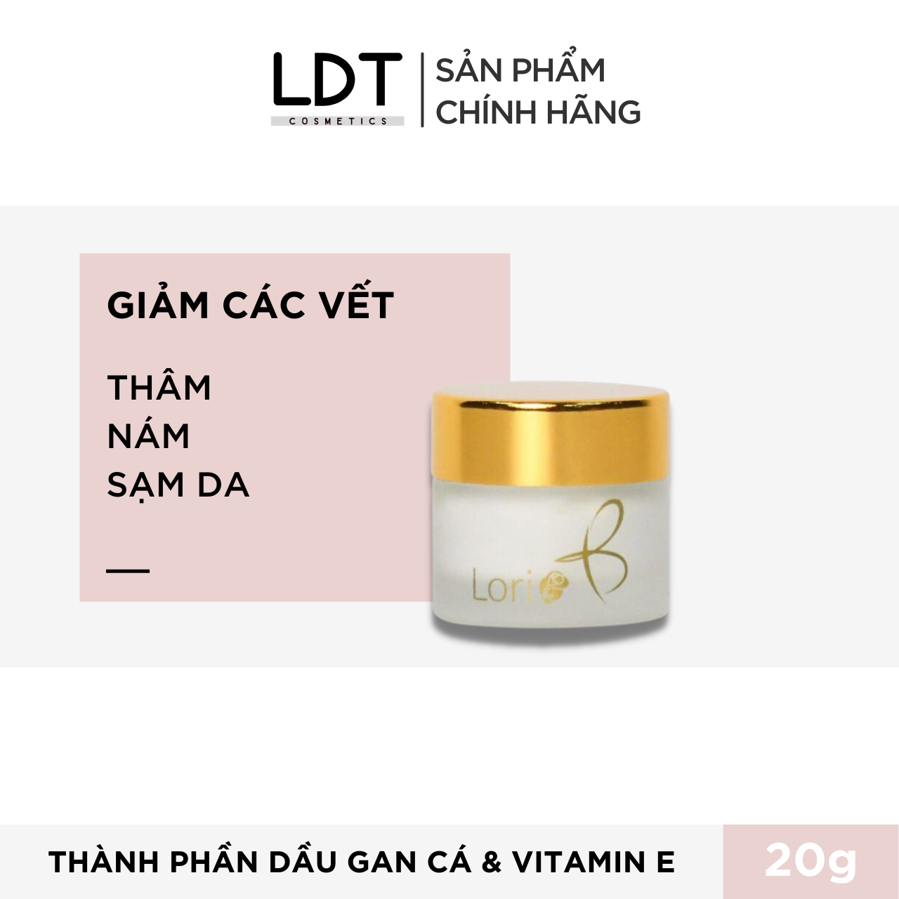 [Hcm]Kem Đặc Trị Thâm Sẹo Lori B 20G