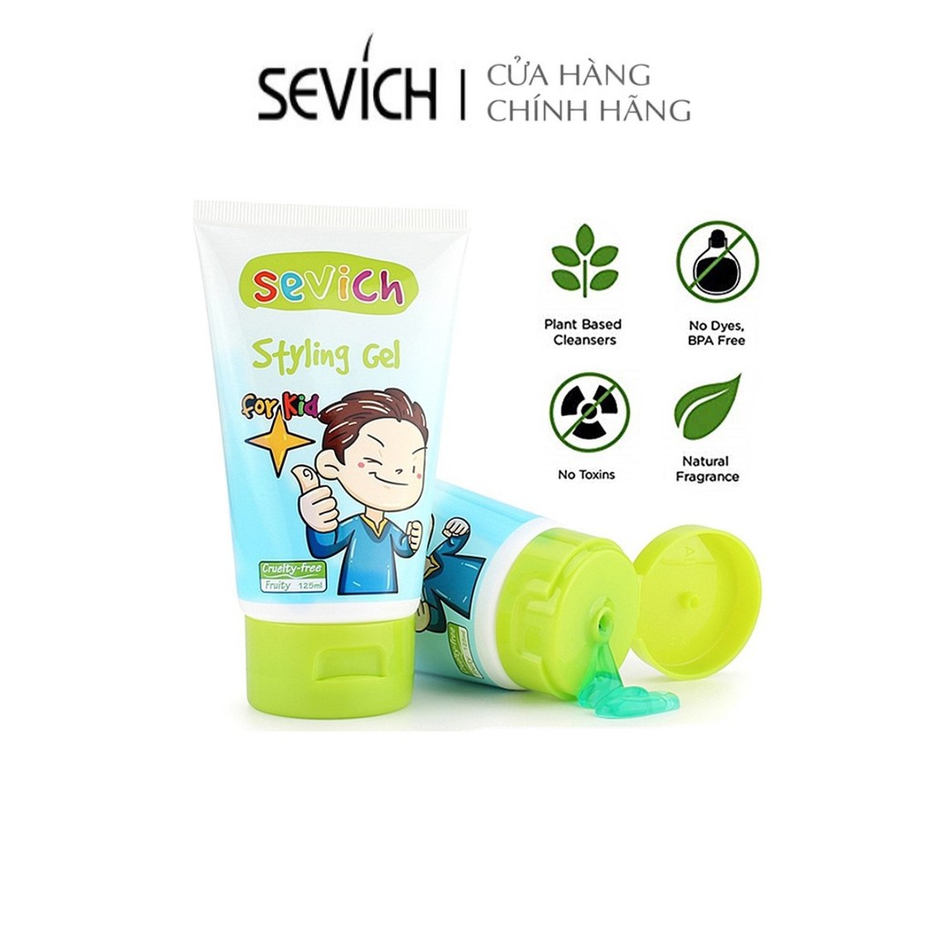 [Hcm]Gel Vuốt Tóc Dành Cho Trẻ Em Sevich - 125Ml