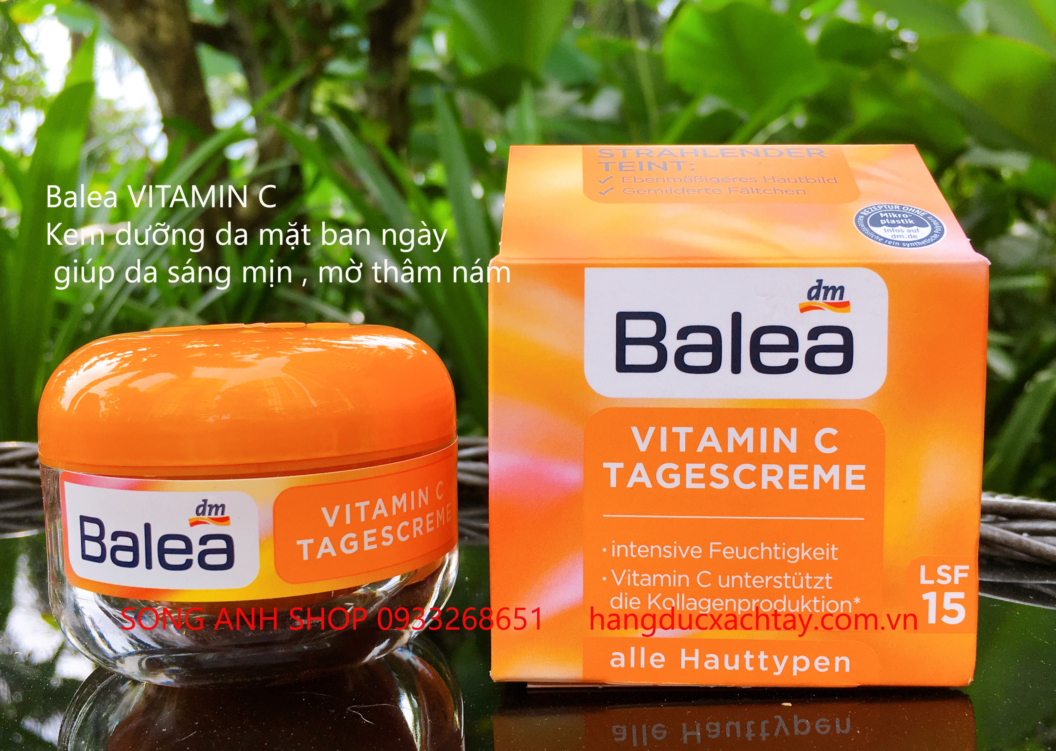 [Hcm]Kem Dưỡng Sáng Da Mờ Thâm Nám Balea Vitamin C Spf 15