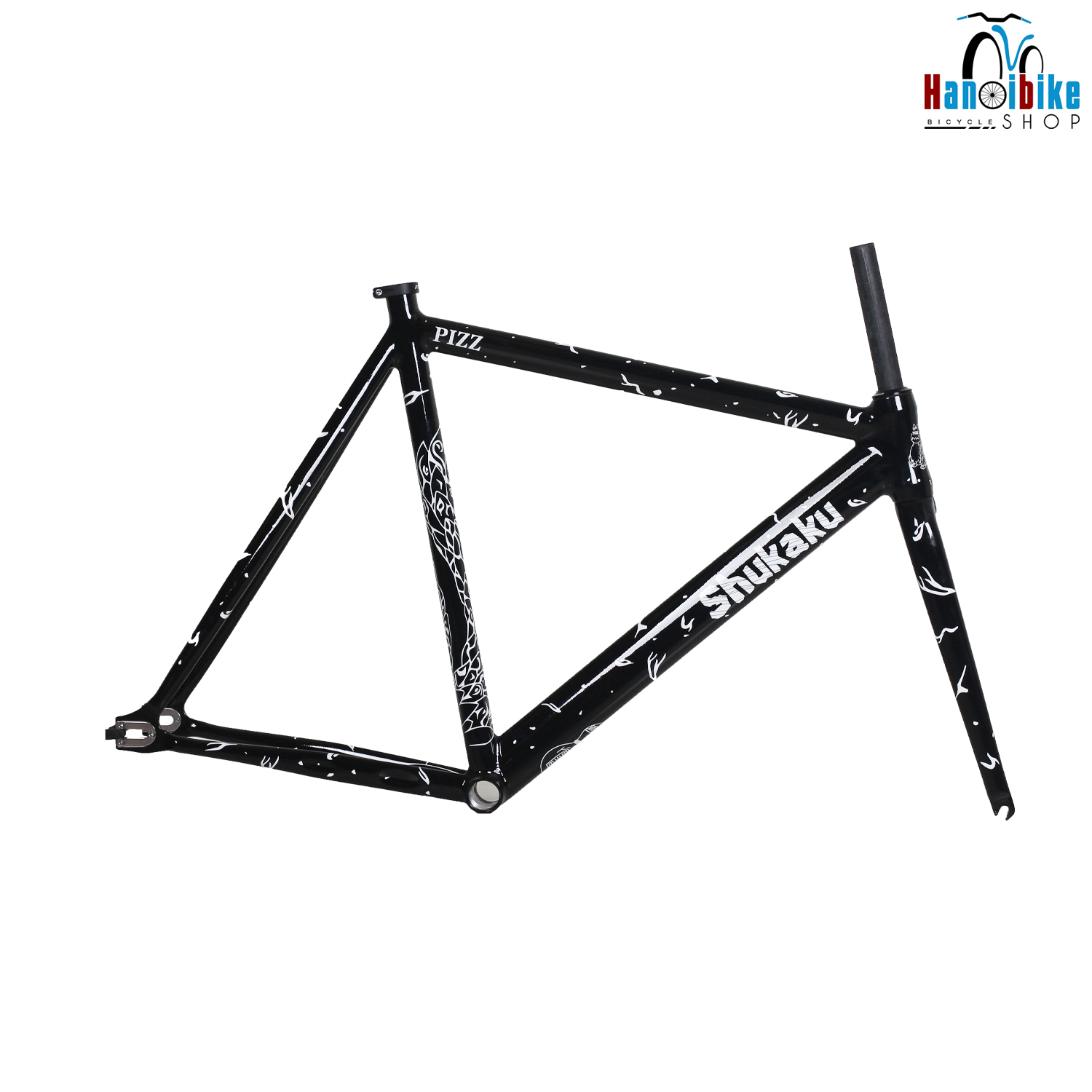 Khung xe đạp fixed gear PIZZ SHUKAKU R1 càng nhôm chính hãng