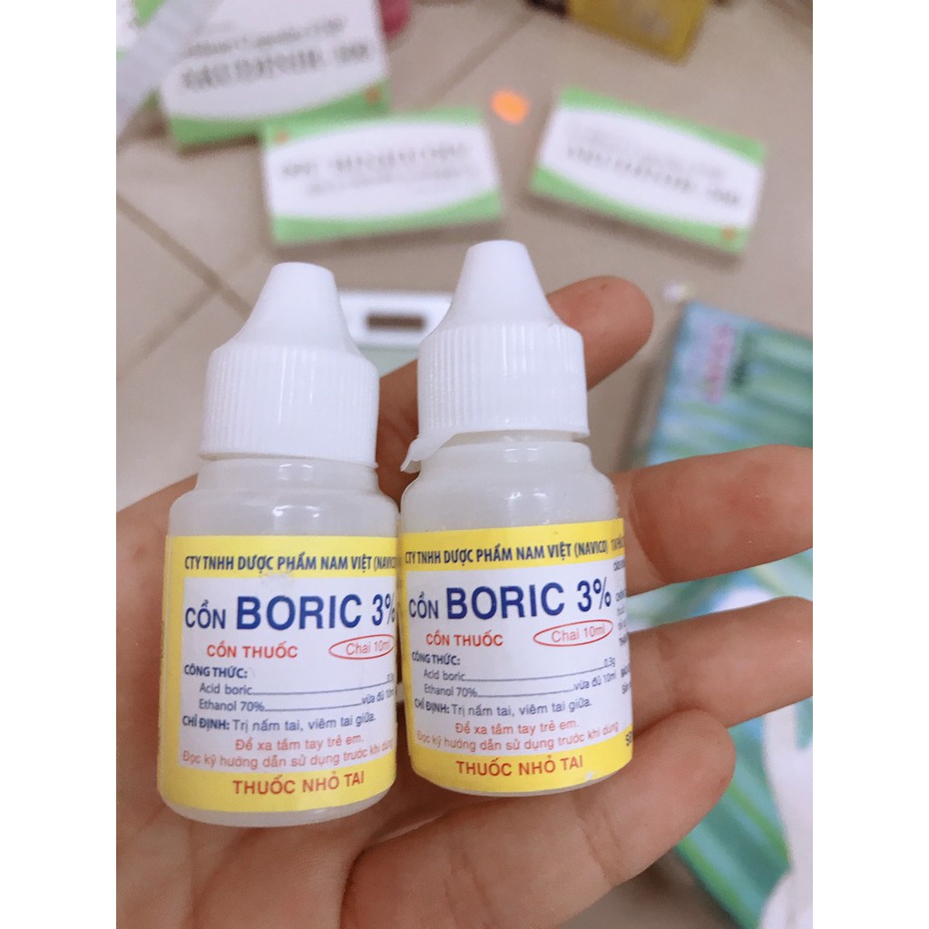 [Hcm]Dung Dịch Nhỏ Tai Cồn Boric 3%