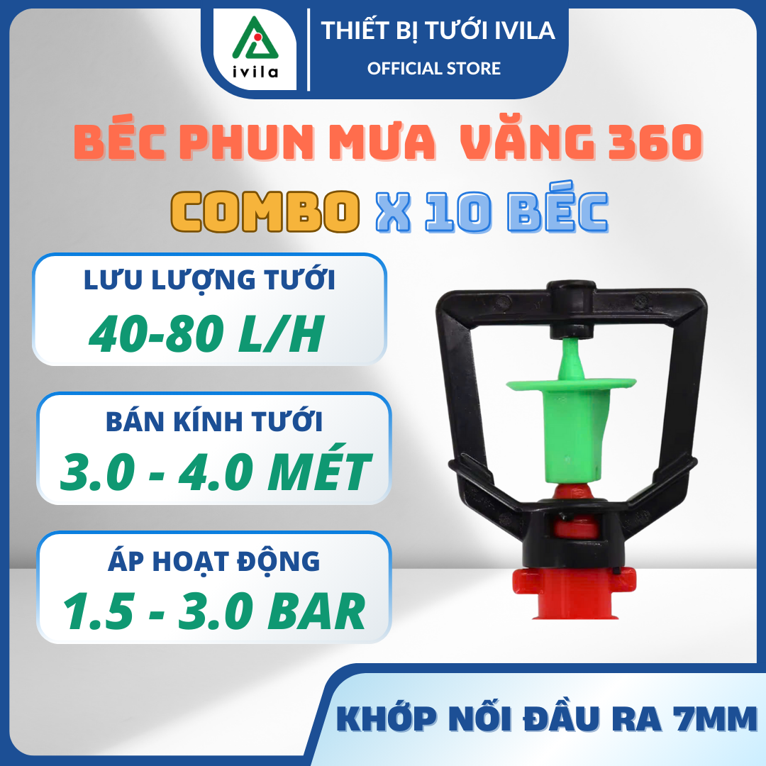 Các loại béc tưới phun mưa phổ biến béc tưới cây phun mưa Béc tưới cây hiệu quả cho rau màu cây ảnh 