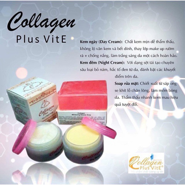 [Hcm]Combo Kem Collagen Plus + Soap