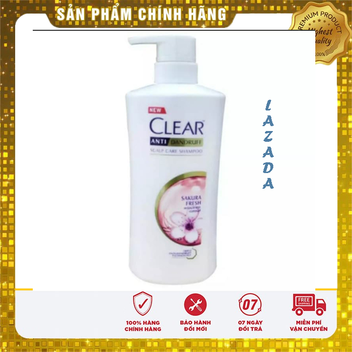Dầu gội Clear Thái Lan sakura 480ml hàng chuẩn sạch mềm tóc