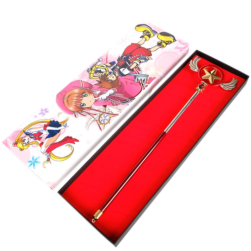 Gậy Quyền Trượng phép thuật Cardcaptor Sakura hóa trang cosplay Thủ Lĩnh Thẻ Bài họa tiết tinh tế (D