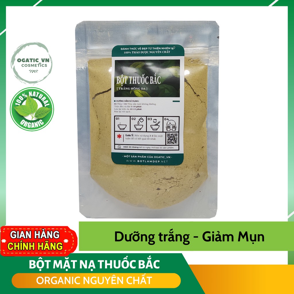 [Hcm]Bột Đắp Mặt Thuốc Bắc 24 Vị - Mỹ Phẩm Handmade 50Gr - B1.006