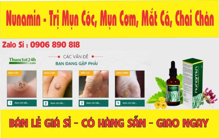 Tinh Chất Nunamin Đánh Bay Mụn Cóc Mụn Thịt Chai Chân 15Ml