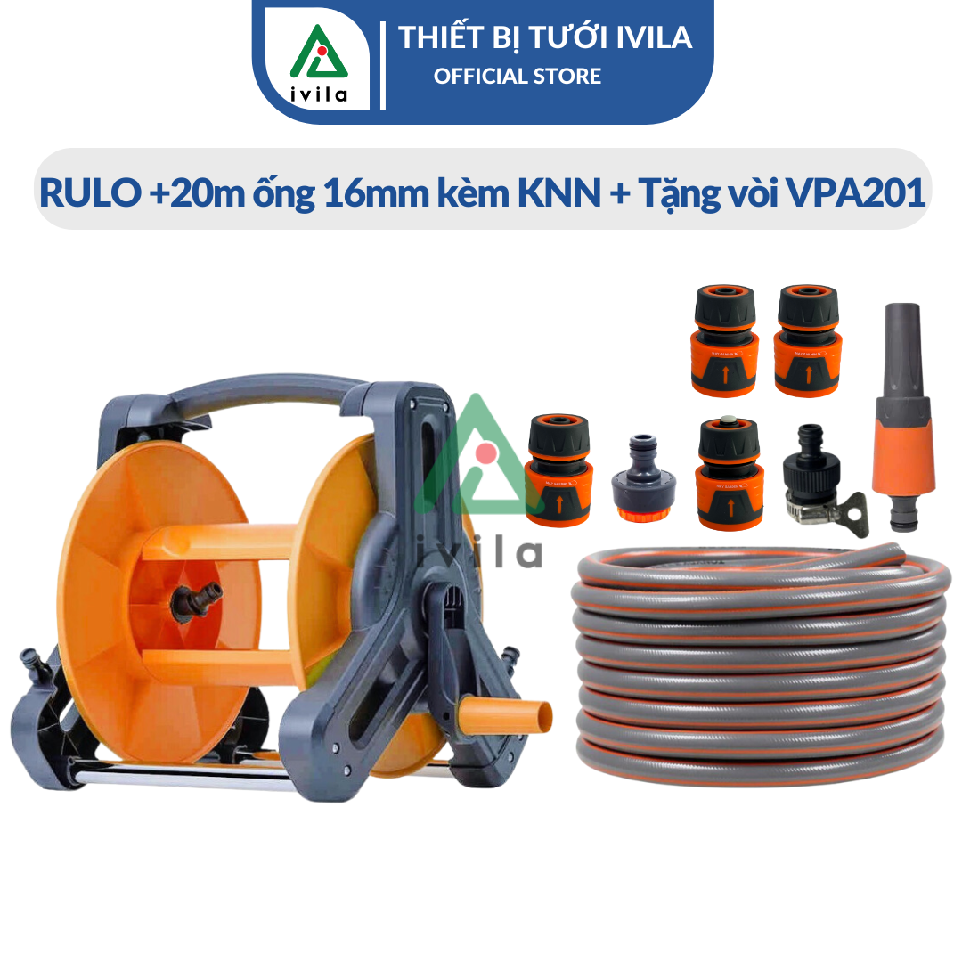 Bộ Rulo cuộn ống nước MAY GARDEN RCA2001 Bộ rulo cuốn ống dây nước Bộ khung lô cuộn ống nước tưới câ