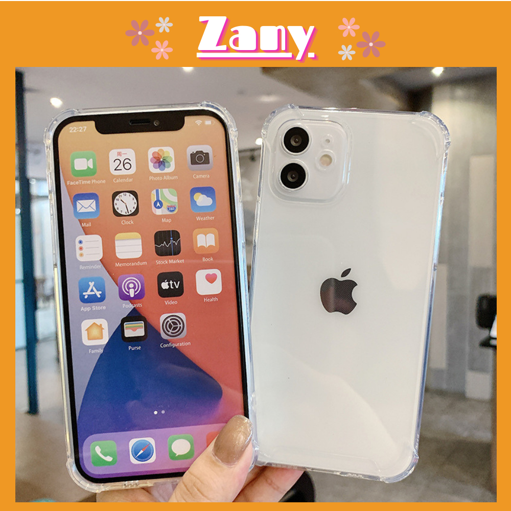 Ốp lưng iphone trong suốt chống sốc 7/7plus/8/8plus/x/xr/xs/11/12/13/pro/max/plus - Zany