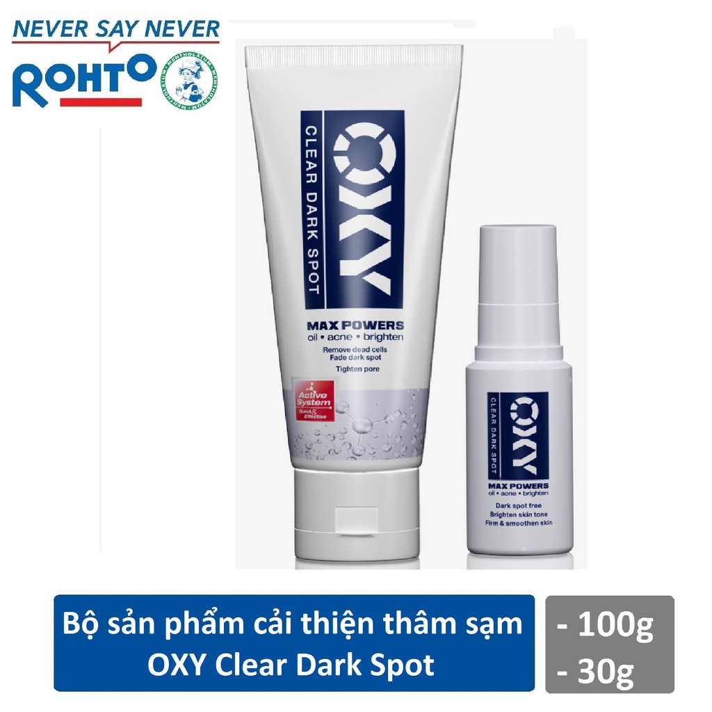 [Hcm](Tặng Móc Khóa) Sữa Rửa Mặt Cải Thiện Thâm Sạm Oxy Clear Dark Spot (100G)