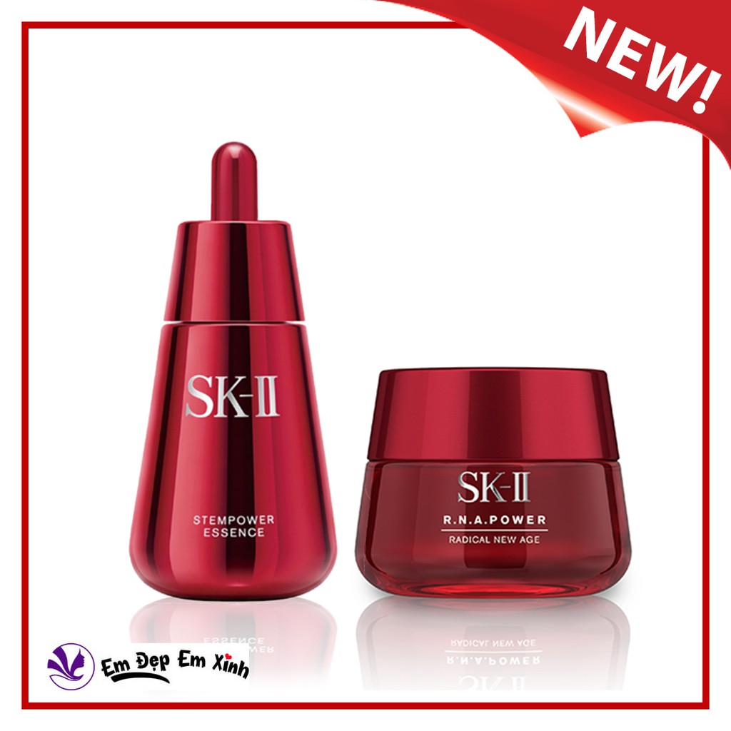 Bộ Đôi Kem Dưỡng 80Ml Và Serum 50Ml Skii R.n.a Power Radical New Age Trẻ Hóa Da Mờ Thâm Nám.